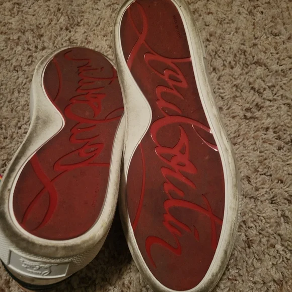 Christian Louboutin White Rainbow Athletic Shoes - Picture 4 of 6